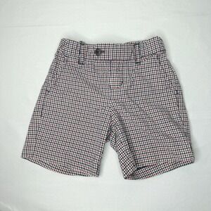 Janie And Jack Red White And‎ Blue Plaid Boys Shorts Preppy Summer Size 3
